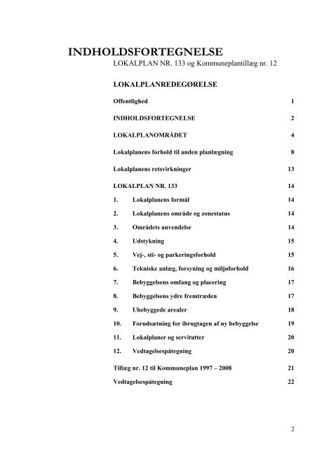 LOKALPLAN NR. 133 - Slagelse Kommune