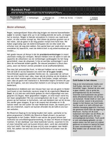 Nieuwsbrief april 2013 - GZB