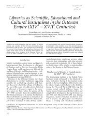 Libraries as Scientific, Educational and Cultural Institutions in ... - Libri