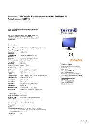 TERRA LCD 2430W piano black DVI ... - Benz-Reinert Datentech