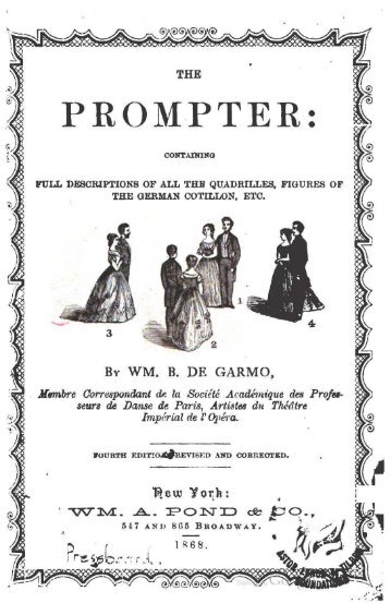The prompter - Full Descriptions of all the Quadrilles ... - Walter Nelson