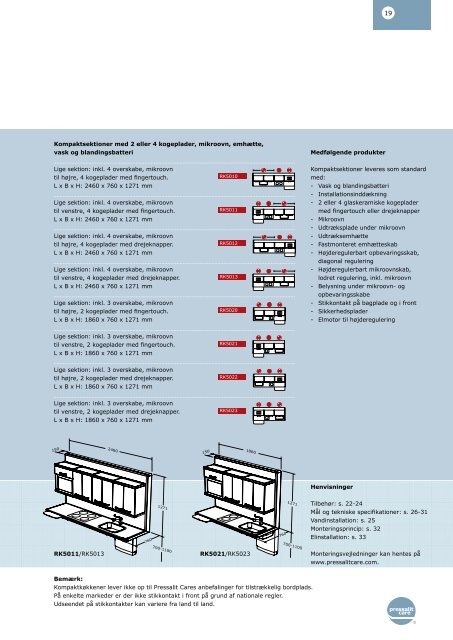 Produkter Pressalit Care Køkken - Funksjonsutstyr AS