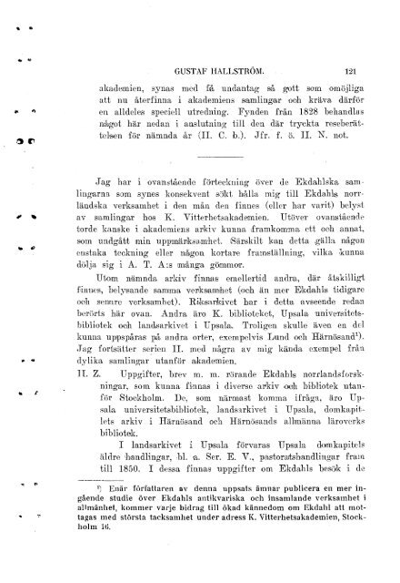 N. J. EkdalJs norrländska,resor och samlingar 1827-1830.