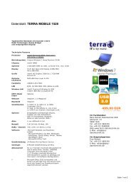 Datenblatt: TERRA MOBILE 1528 - Benz-Reinert Datentech