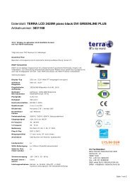 Datenblatt: TERRA LCD 2420W piano black DVI GREENLINE PLUS ...
