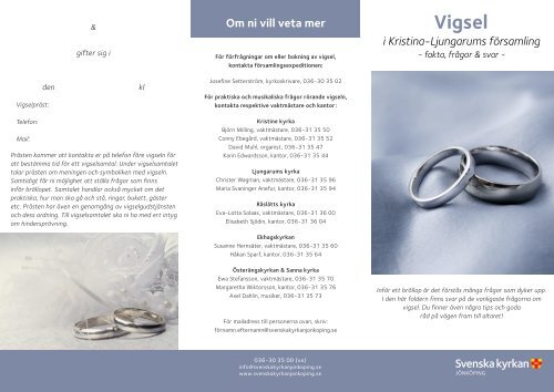 Vigslar - Svenska kyrkan Jönköping