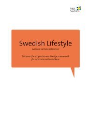 Swedish Lifestyle, extern populärversion, PDF - Visit Sweden