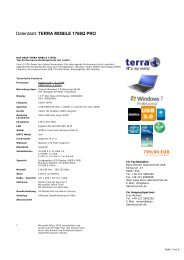Datenblatt: TERRA MOBILE 1766Q PRO - Benz-Reinert Datentech