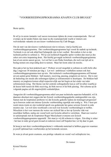 Voorbereiding Knapen FCB.pdf - Voetbal bij SKV Oostakker