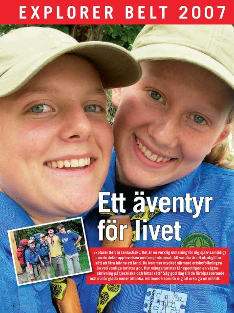 Scouting Spirit nummer 4 2007 - Nykterhetsrörelsens Scoutförbund