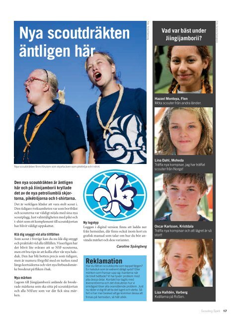 Scouting Spirit nummer 4 2007 - Nykterhetsrörelsens Scoutförbund