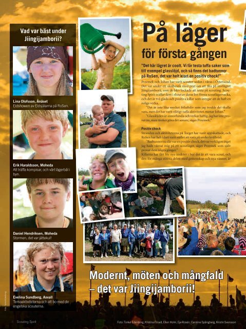 Scouting Spirit nummer 4 2007 - Nykterhetsrörelsens Scoutförbund