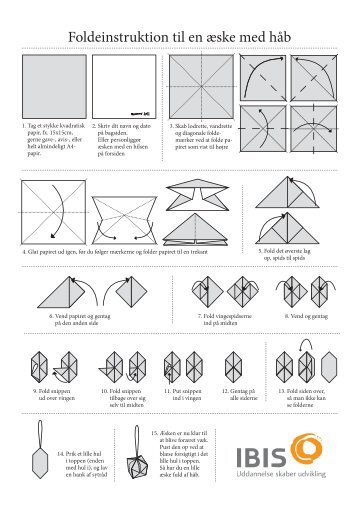 Foldeinstruktion til en æske med håb - U-landskalenderen 2012