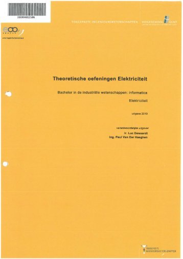 Theoretische oefeningen Elektriciteit