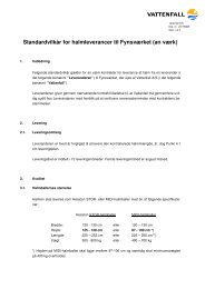 Standardvilkår for halmleverancer til Fynsværket - an værk - Vattenfall