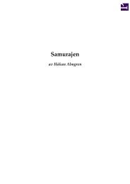 Samurajen - En novell av Håkan Almgren - Skrivbordskonstruktioner