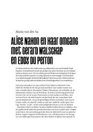 Alice Nahon en haar omgang met Gerard Walschap en Eddy du ...