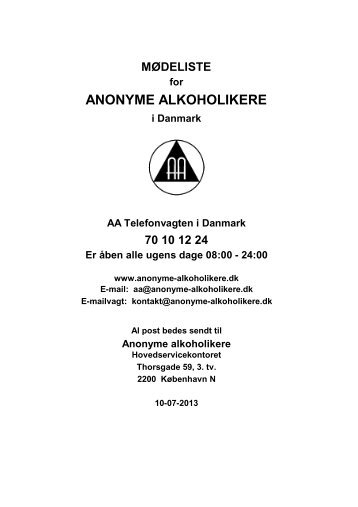 ANONYME ALKOHOLIKERE