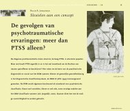 De gevolgen van psychotraumatische ervaringen: meer dan PTSS ...