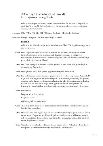 vind je het originele script dat de leiding toen gebruikte. - Chiro Lore