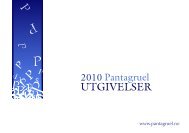 UTGIVELSER - Pantagruel forlag