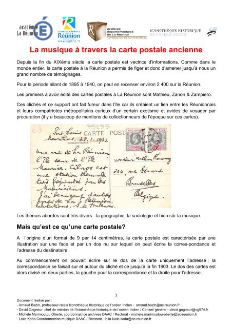 La musique à travers la carte postale ancienne (format pdf)