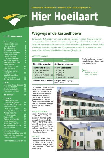 wegwijs in de kasteelhoeve - Website Gemeente Hoeilaart