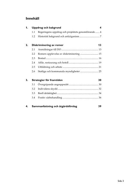 Rapport: Diskriminering av romer i Sverige (pdf)