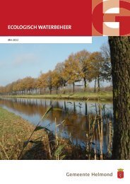 ECOLOGISCH WATERBEHEER - Gemeente Helmond