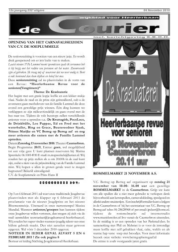 De Courier 04 november - Courier Heerlerbaan