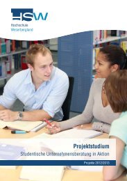 Projektstudium - Hochschule Weserbergland