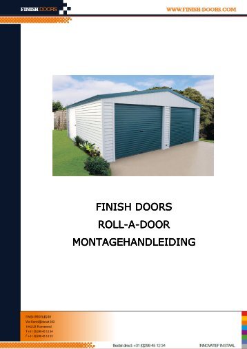 Download Montage Handleiding Roldeur - Finish Profiles