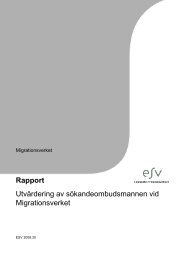 Rapport Utvärdering av sökandeombudsmannen vid Migrationsverket