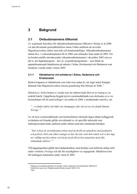 Rapport Utvärdering av sökandeombudsmannen vid Migrationsverket