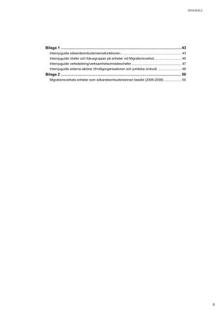 Rapport Utvärdering av sökandeombudsmannen vid Migrationsverket