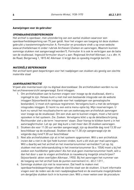 pdf (178,33 kb) - rubriek - Regionaal Archief Alkmaar