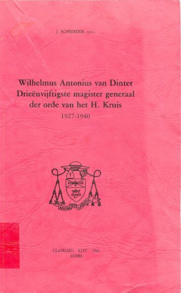 Wilhelmus Antonius van Dinter - Canons Regular Blog