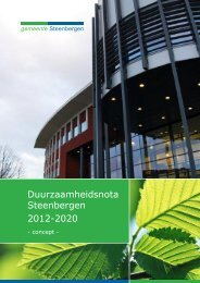 Duurzaamheidsnota Steenbergen 2012-2020 - Raadsinformatie ...