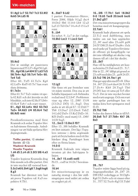 Nummer 7/2006 - Sveriges Schackförbund