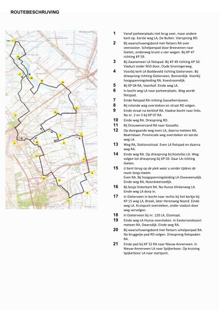 Fietsroute Nieuwe natuur in het Hunzedal - Stichting Het Drentse ...