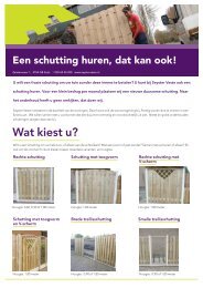 Flyer huurschutting - Seyster Veste