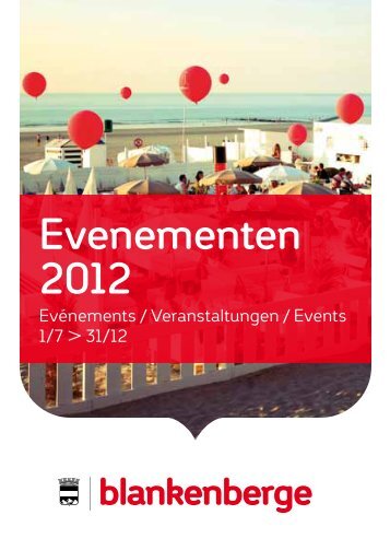Evenementen 2012 - Sociaal huis Blankenberge