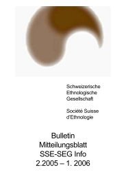 Bulletin Mitteilungsblatt SSE-SEG Info 2006-2 - SociÃ©tÃ© Suisse d ...