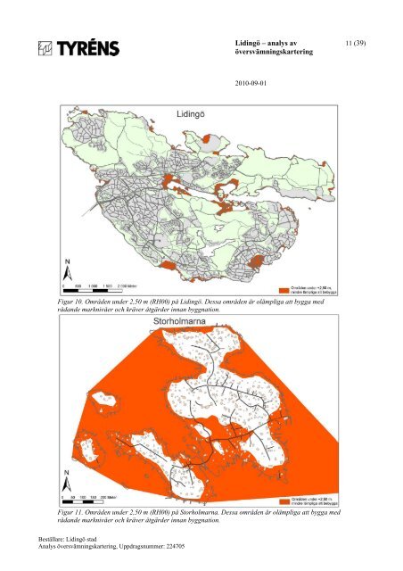 Lidingö – Analys av översvämningskartering - Lidingö stad