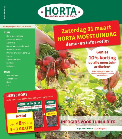 Zaterdag 31 maart hORTA MOESTUINDAG