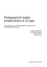 Pedagogisch kader kindercentra 4-13 jaar - Pedagogischkader.nl