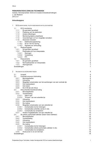 Module PZT-Hemodynamiek - OKCompleet