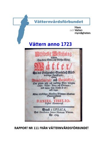 Vättern anno 1723