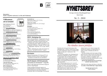 Nyhetsbrevet nr 3-4 2010 - Sveriges Kristna Handikappförbund