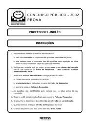 Prefeitura Municipal de Duque de Caxias 2002 - Professor I - Inglês